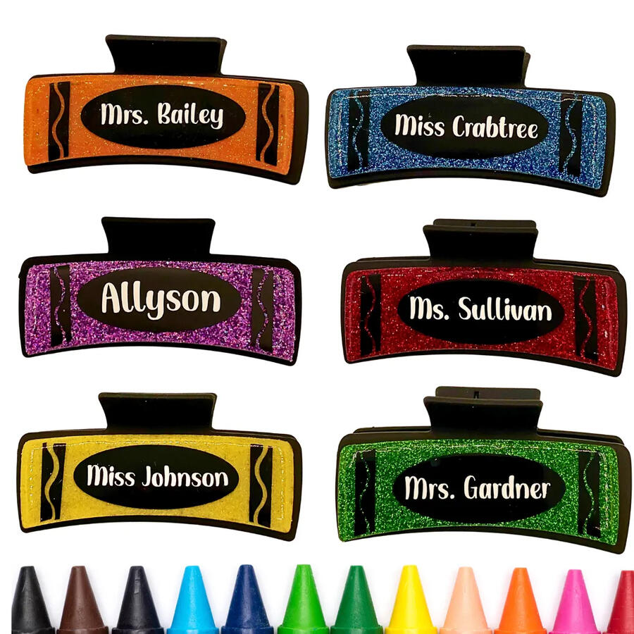 Crayon Hair Claw Clip